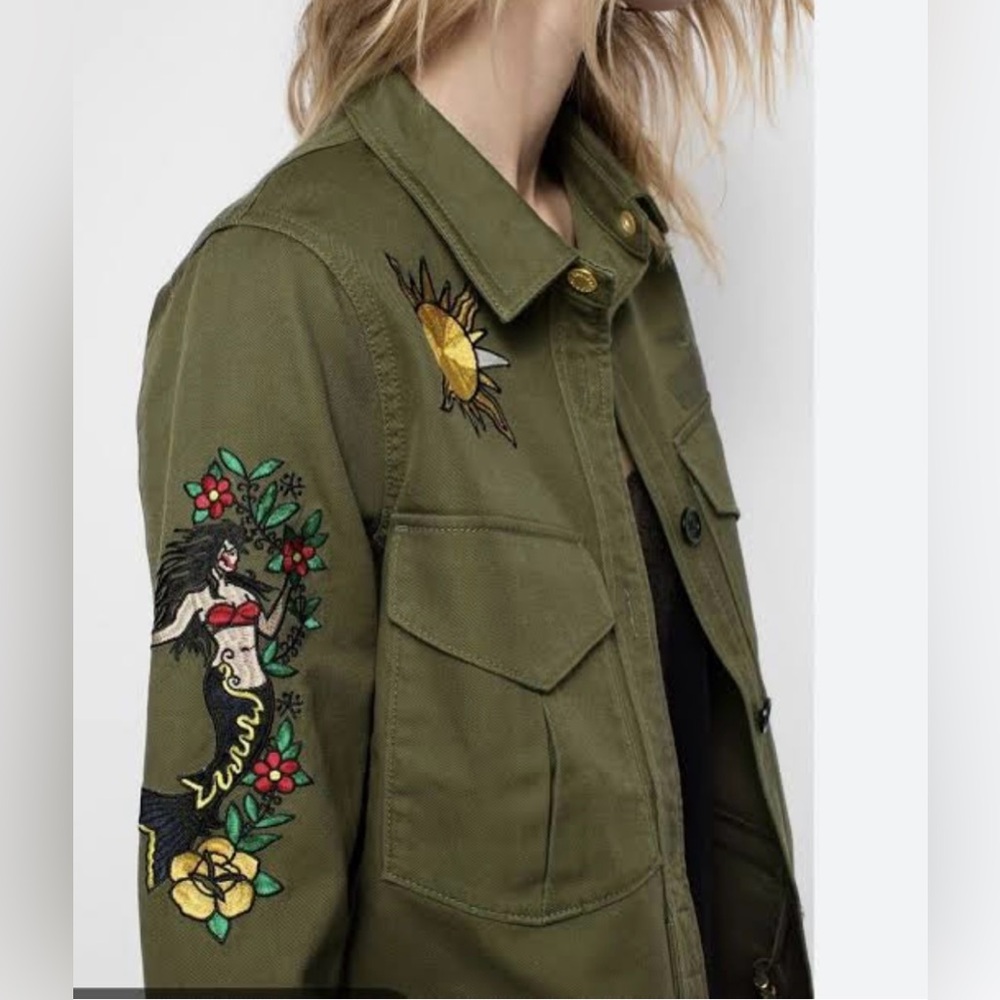 Zadig & Voltaire Tackl Tattoo Jacket Small